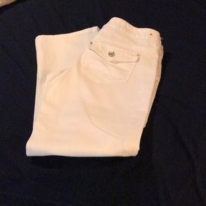 BHWM white jeans with rhinestones